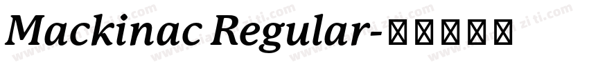 Mackinac Regular字体转换